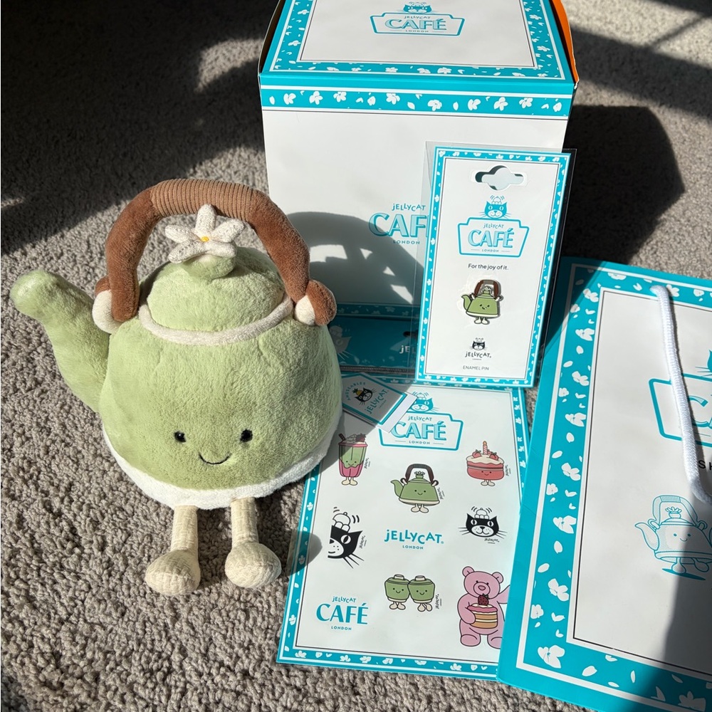 SPRING SALE🌷 NWT SHANGHAI Exclusive Vividdy Teapot Jellycat 🫖 - Picture 2 of 12